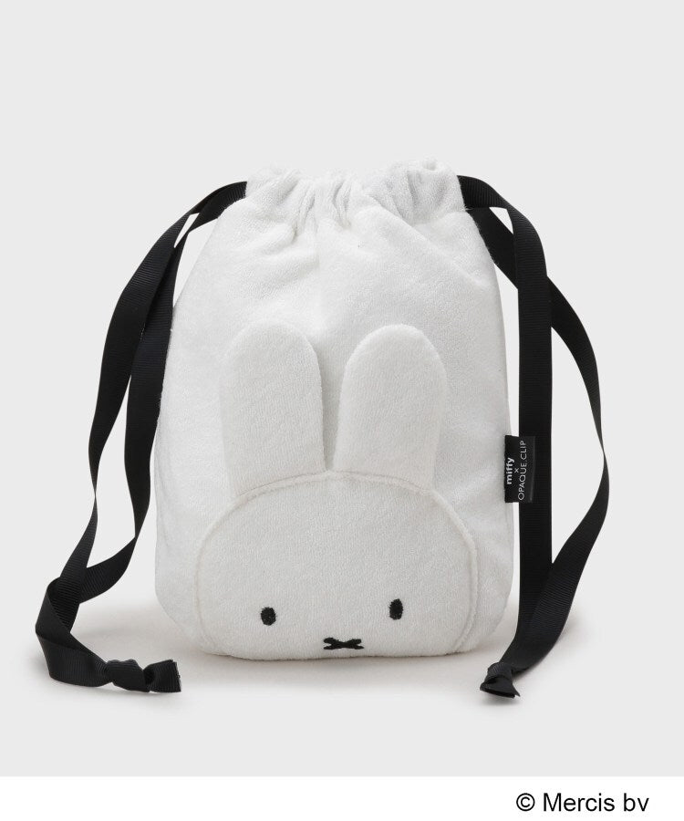 オペーク ドット クリップ OPAQUE.CLIP ◆【miffy】パイル地巾着ポーチ （オフホワイト(803)） オフホワイト(803)