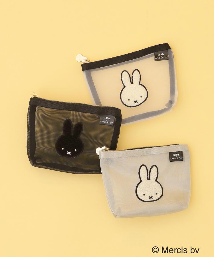 オペーク ドット クリップ OPAQUE.CLIP ◆【miffy】チュールメッシュポーチ （ブラック(019)） ブラック(019)