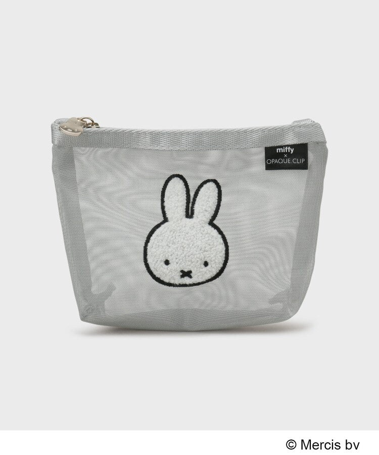 オペーク ドット クリップ OPAQUE.CLIP ◆【miffy】チュールメッシュポーチ （シルバー(806)） シルバー(806)