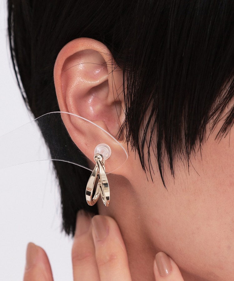 オペーク ドット クリップ OPAQUE.CLIP メタルオーバルワンタッチイヤリング （シルバー(006)） シルバー(006)