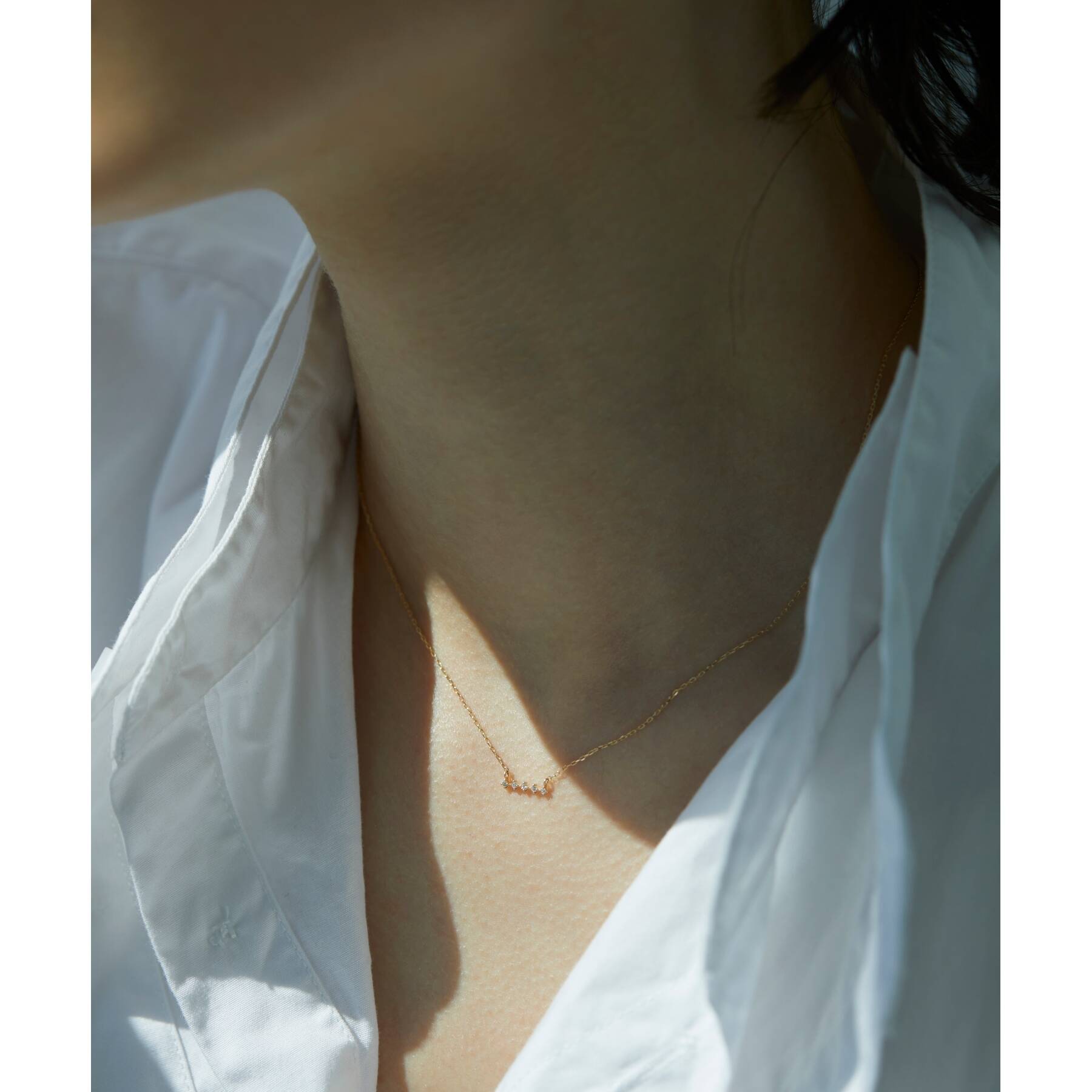 オペーク ドット クリップ OPAQUE.CLIP K10 ダイヤバーネックレス