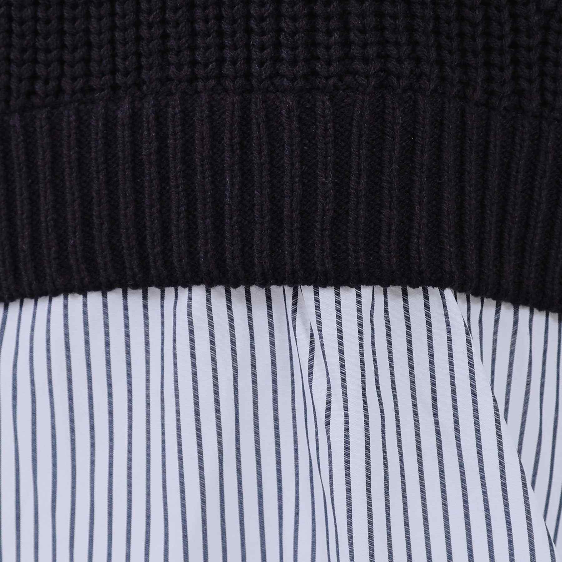 オペーク ドット クリップ OPAQUE.CLIP レイヤード風ドッキングミドルゲージニット【洗濯機洗い可】