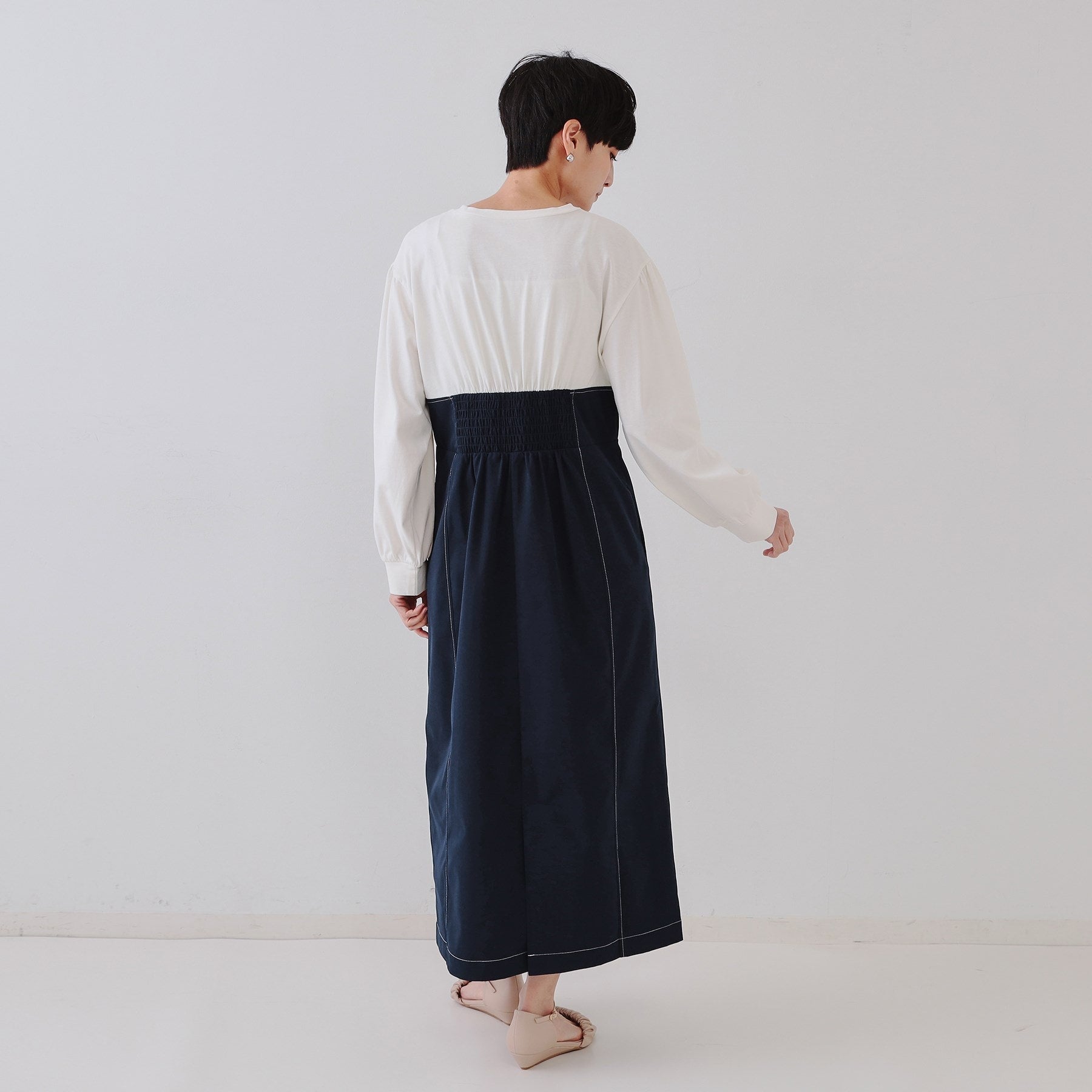 OPAQUE.CLIP OPAQUE.CLIP Bustier Docking Dress 【Machine Washable】