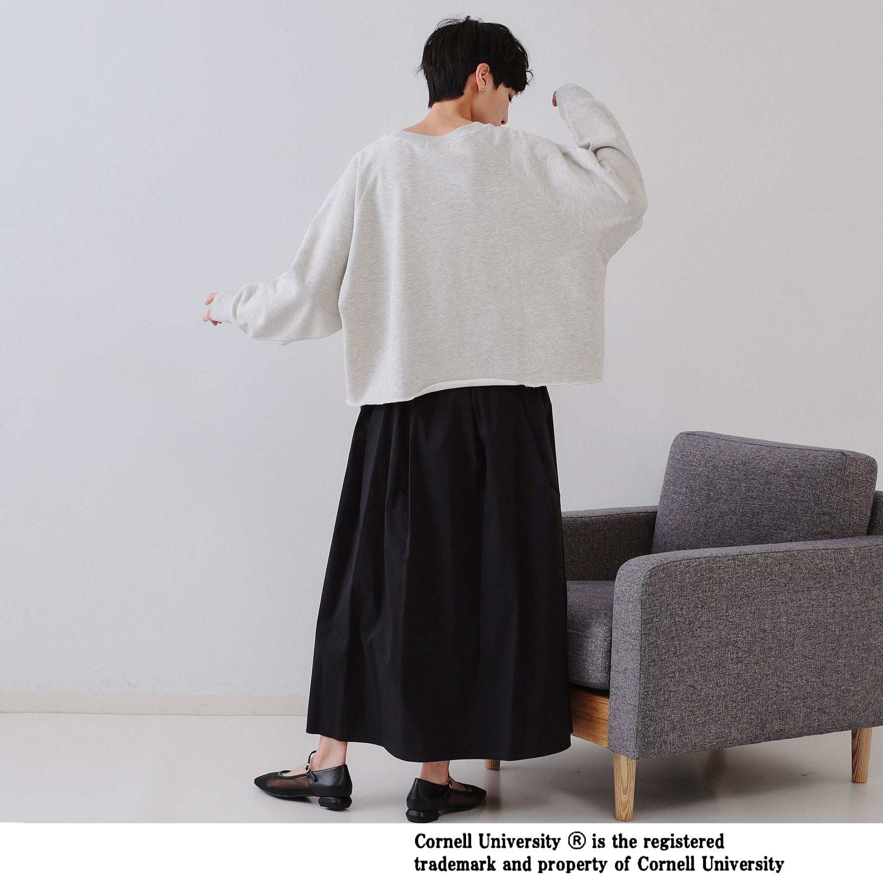 OPAQUE.CLIP OPAQUE.CLIP College Logo Sweat Pullover