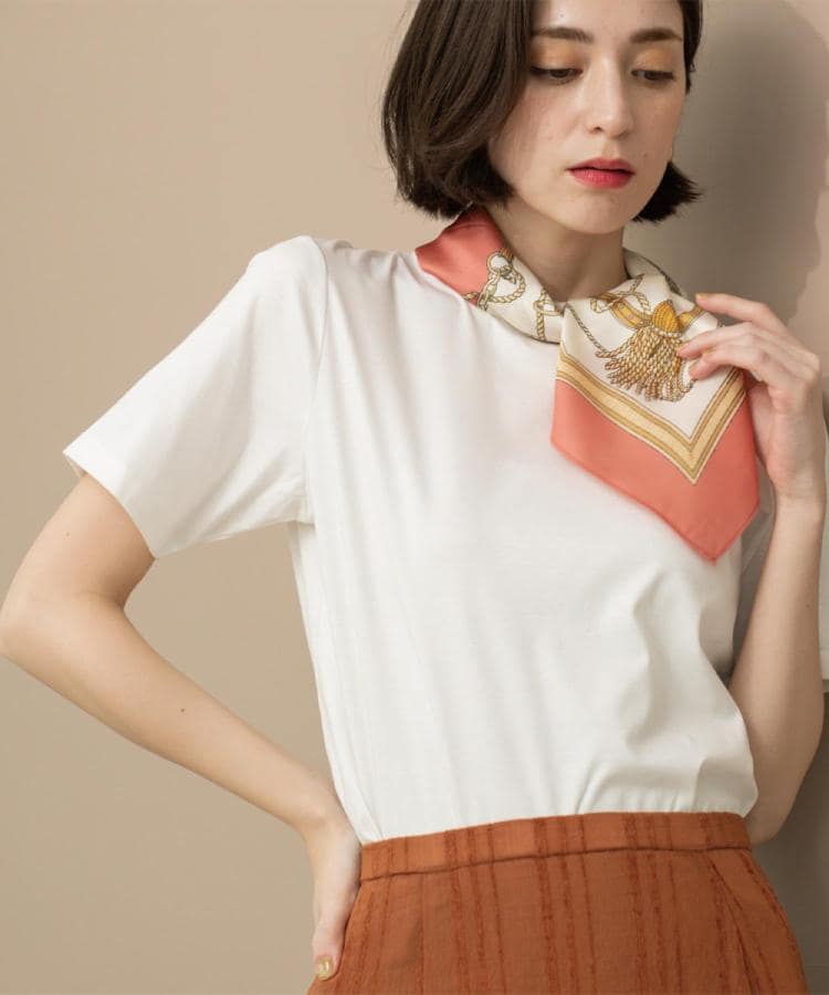 オペーク ドット クリップ OPAQUE.CLIP 《5color》ベーシックTシャツ【接触冷感／洗濯機洗い可】 （ブラック(019)） ブラック(019)