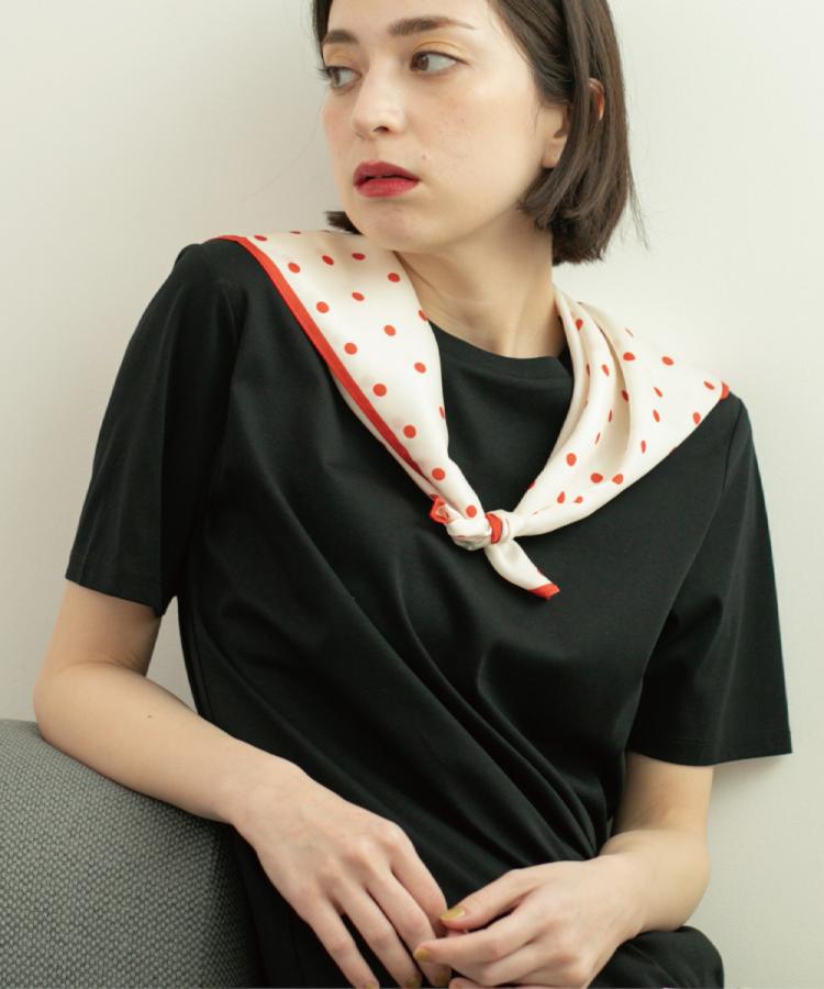 オペーク ドット クリップ OPAQUE.CLIP 《5color》ベーシックTシャツ【接触冷感／洗濯機洗い可】 （ブラック(019)） ブラック(019)