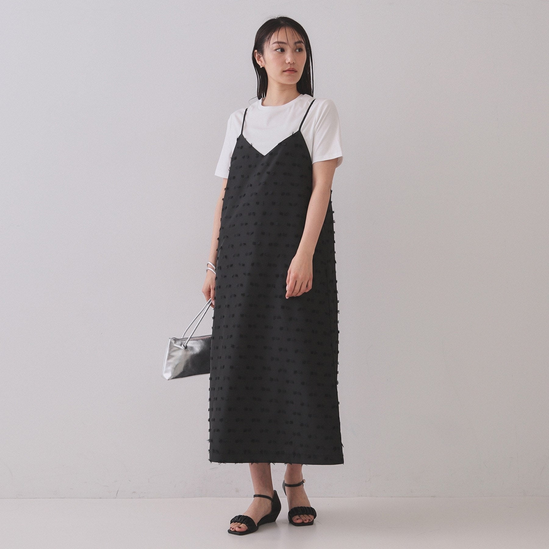 オペーク ドット クリップ OPAQUE.CLIP 《5color》ベーシックTシャツ【接触冷感／洗濯機洗い可】 （チャコールグレー(014)） チャコールグレー(014)