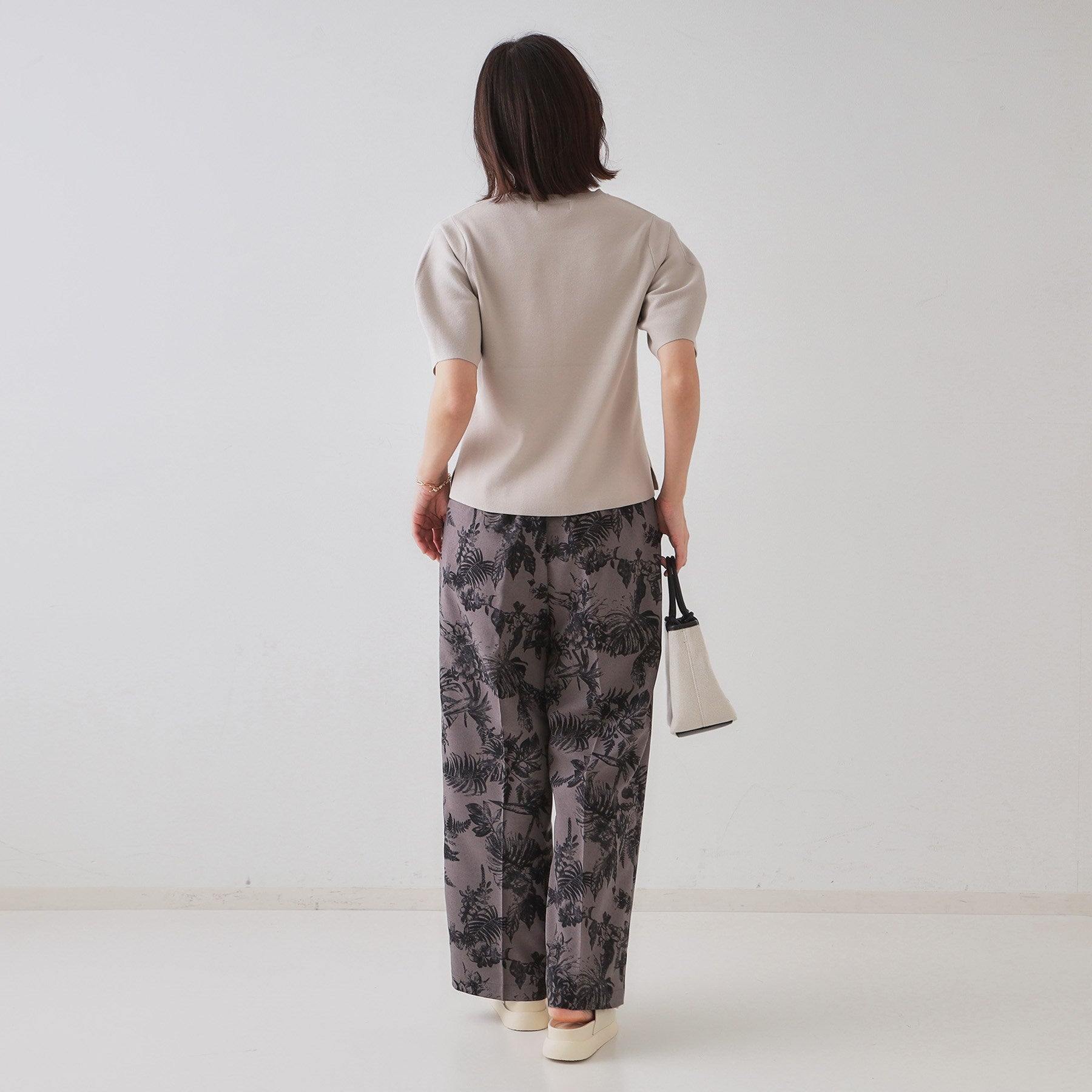 オペーク ドット クリップ OPAQUE.CLIP カーブスリーブニット【洗濯機洗い可/UVケア/抗ピル】 （グリーン(022)） グリーン(022)