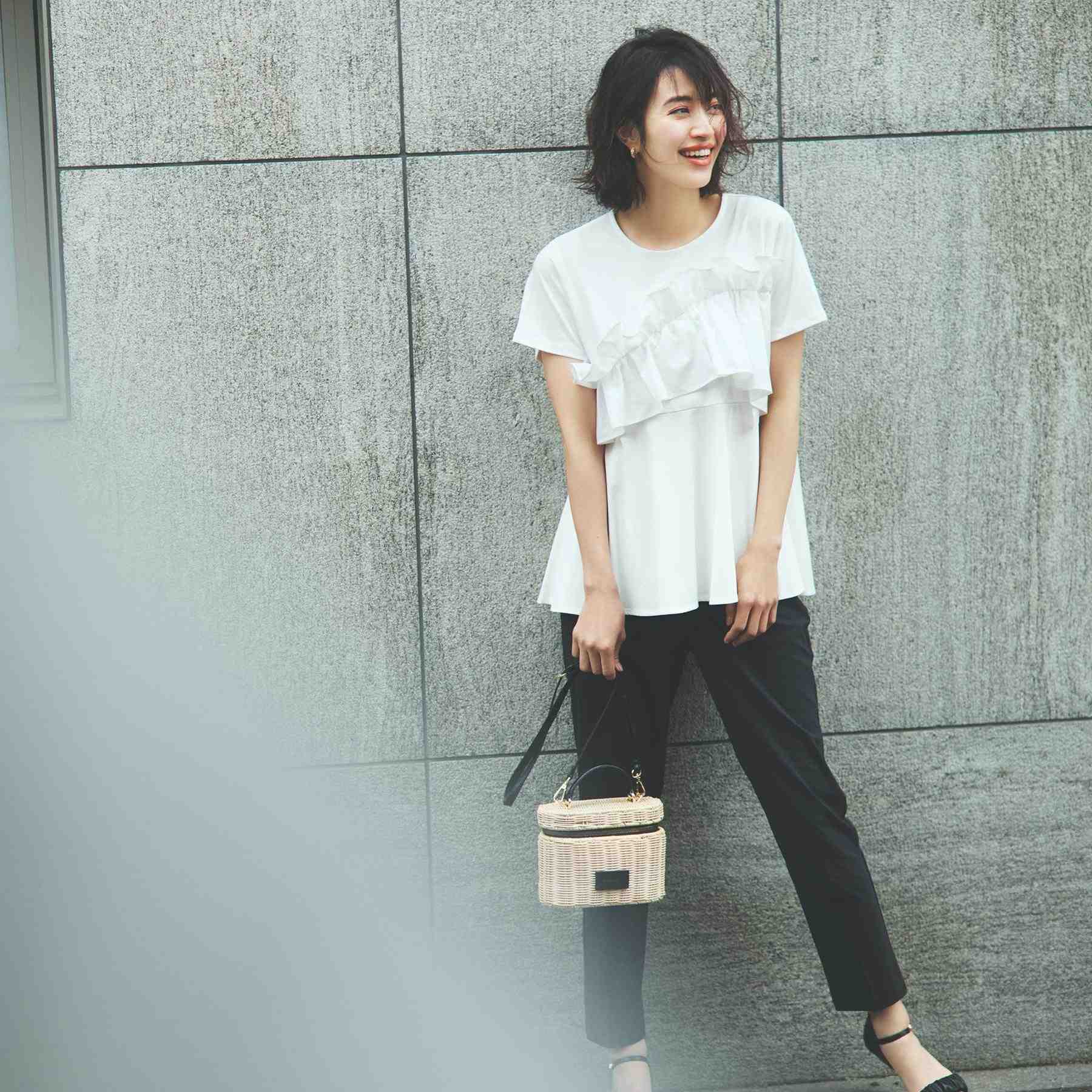 オペーク ドット クリップ OPAQUE.CLIP 麻混ハイストレッチイージースティックパンツ【洗濯機洗い可】 （ベージュ(052)） ベージュ(052)