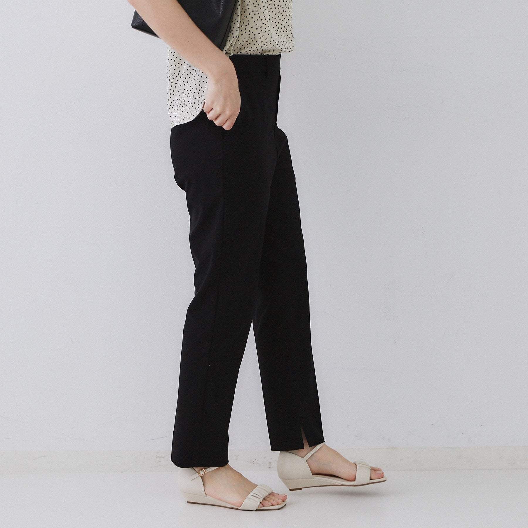 オペーク ドット クリップ OPAQUE.CLIP ハイストレッチスティックパンツ【洗濯機洗い可／接触冷感】 （ネイビー(094)） ネイビー(094)