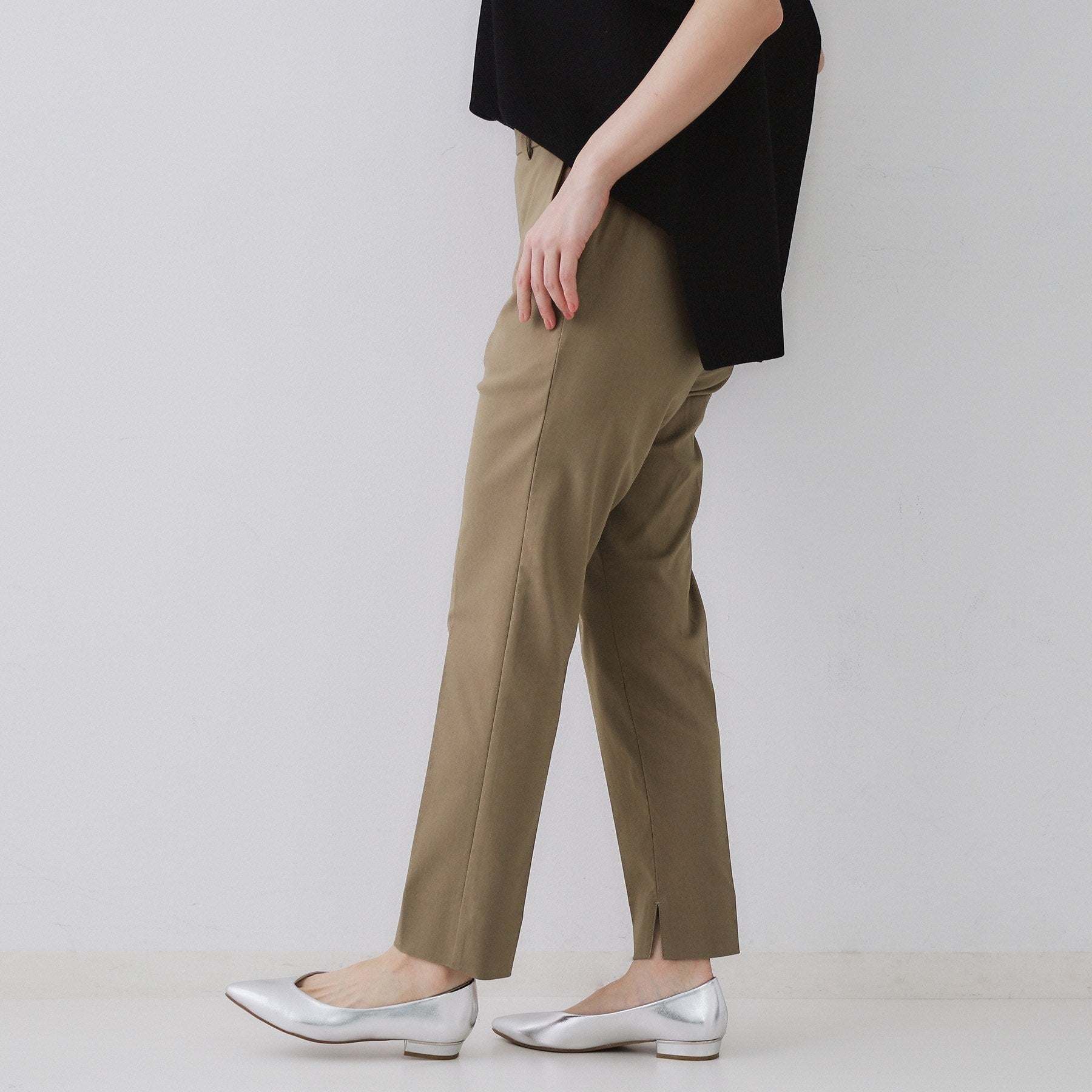 オペーク ドット クリップ OPAQUE.CLIP ハイストレッチスティックパンツ【洗濯機洗い可／接触冷感】 （ネイビー(094)） ネイビー(094)