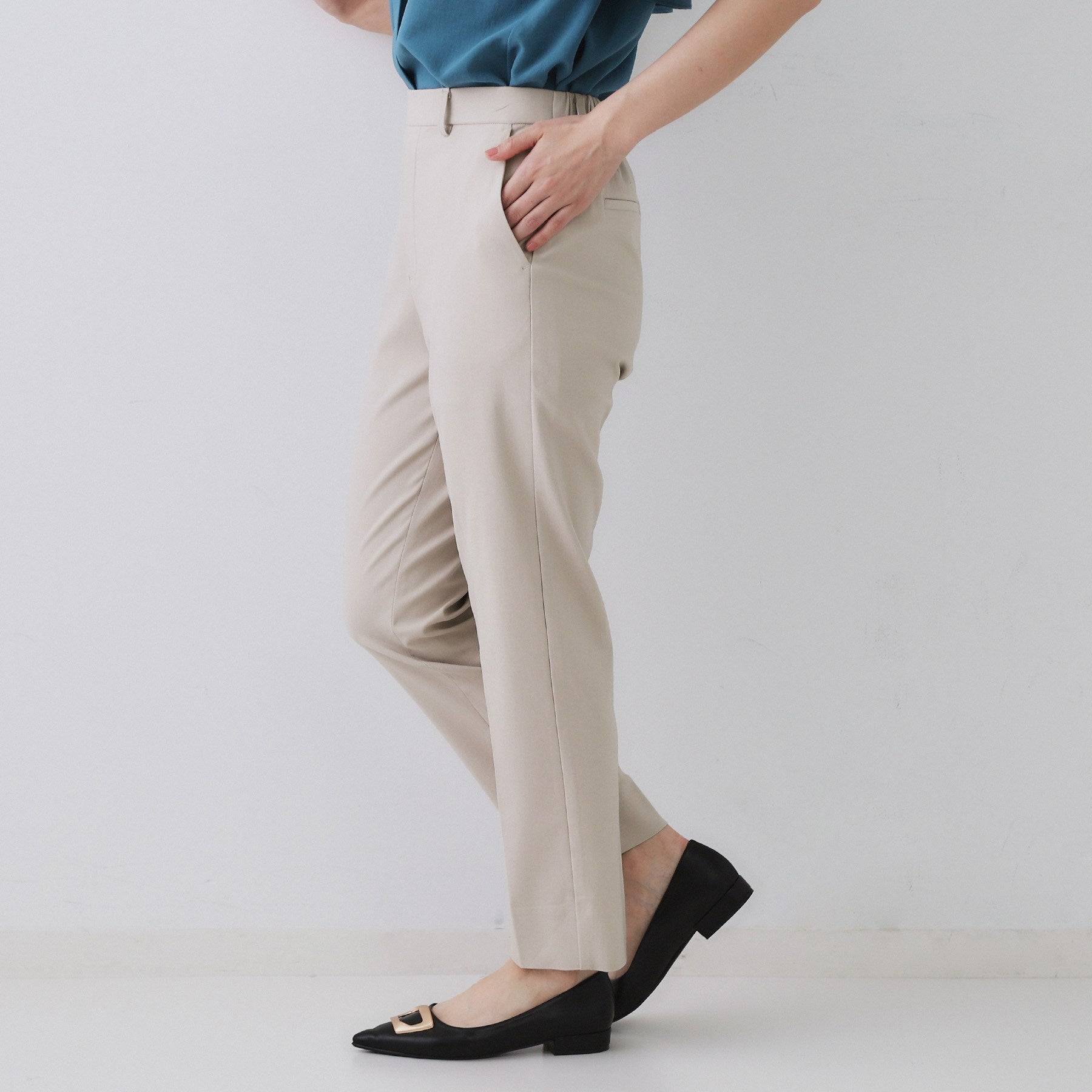 オペーク ドット クリップ OPAQUE.CLIP ハイストレッチスティックパンツ【洗濯機洗い可／接触冷感】 （ネイビー(094)） ネイビー(094)