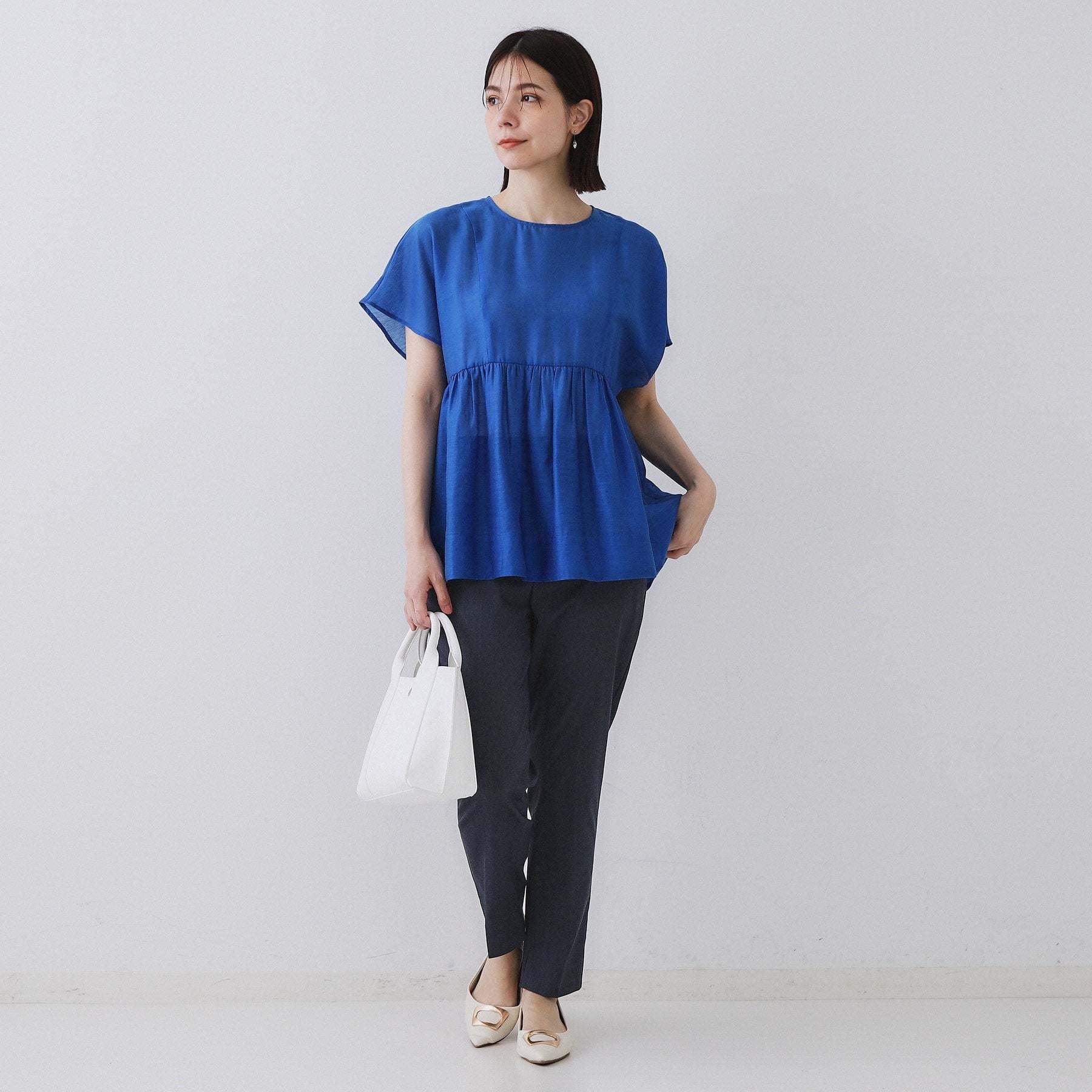 オペーク ドット クリップ OPAQUE.CLIP ハイストレッチスティックパンツ【洗濯機洗い可／接触冷感】 （ネイビー(094)） ネイビー(094)