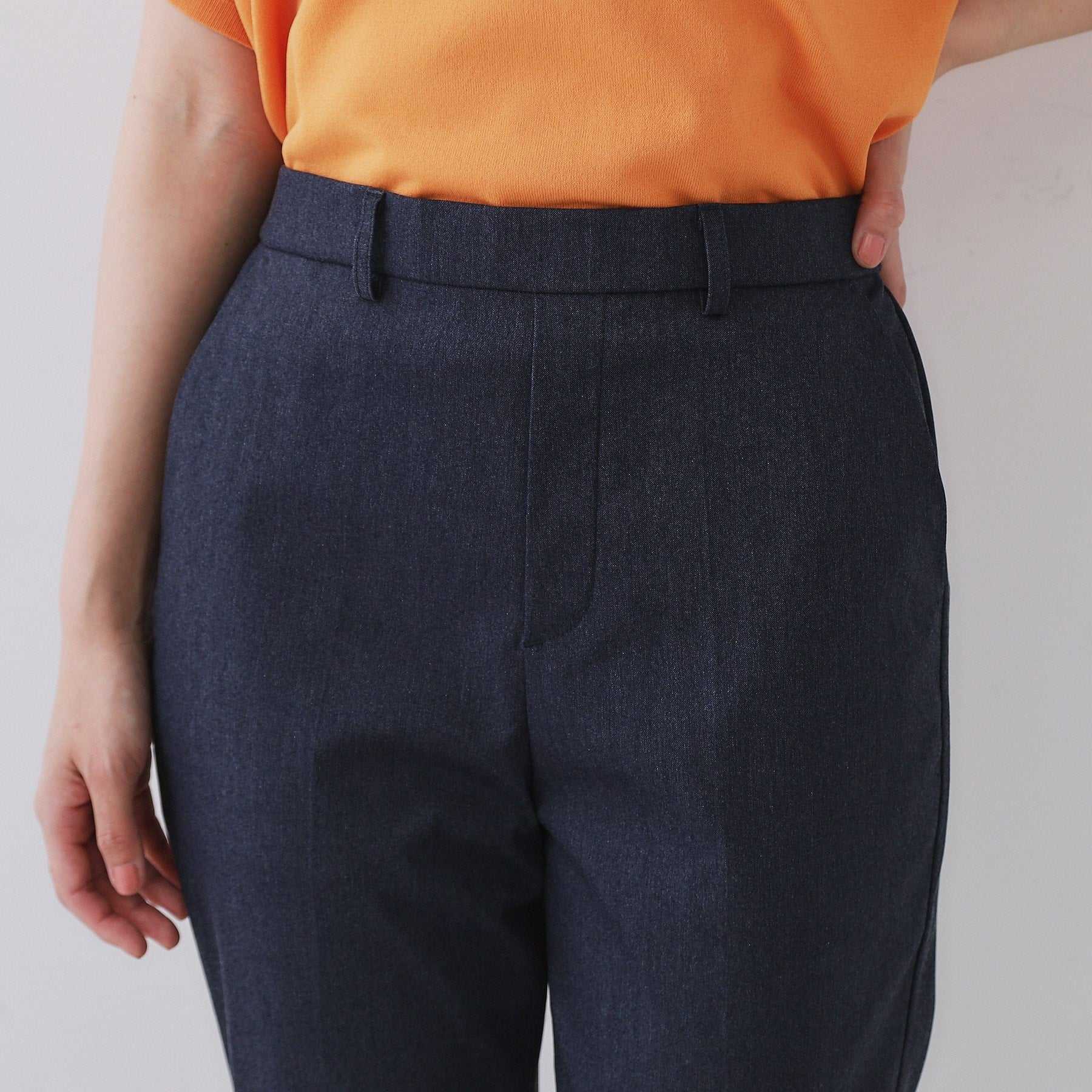 オペーク ドット クリップ OPAQUE.CLIP ハイストレッチスティックパンツ【洗濯機洗い可／接触冷感】 （ネイビー(094)） ネイビー(094)