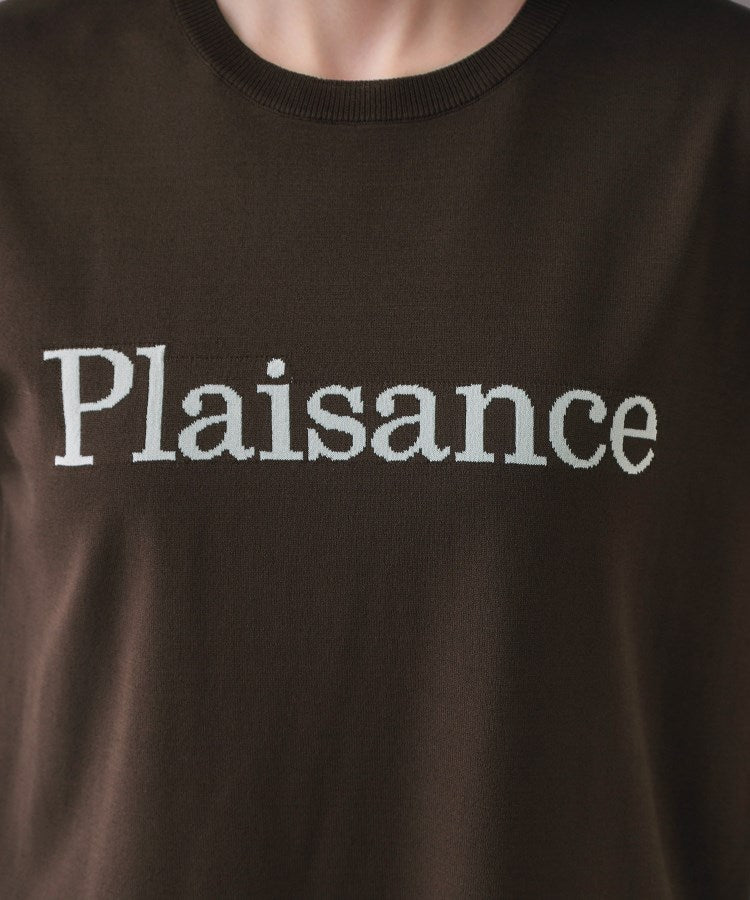 オペーク ドット クリップ OPAQUE.CLIP UV／接触冷感 ロゴフレンチスリーブニット【洗濯機洗い可／抗ピル】 （ブラック(019)） ブラック(019)