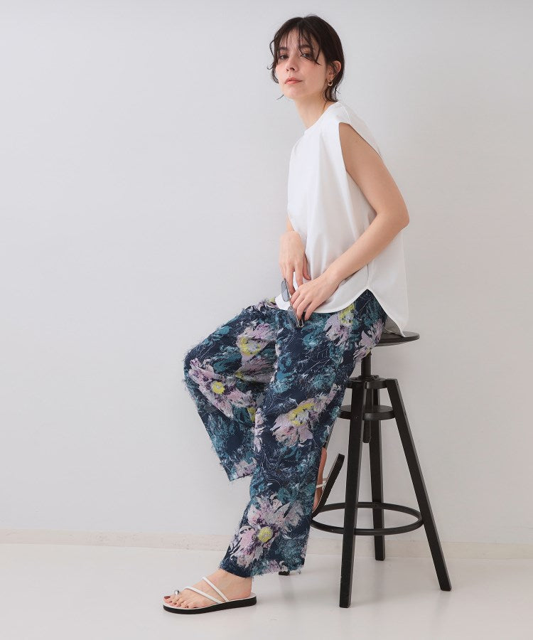 オペーク ドット クリップ OPAQUE.CLIP ボクシーノースリーブカットソー【洗濯機洗い可】 （カーキ(027)） カーキ(027)