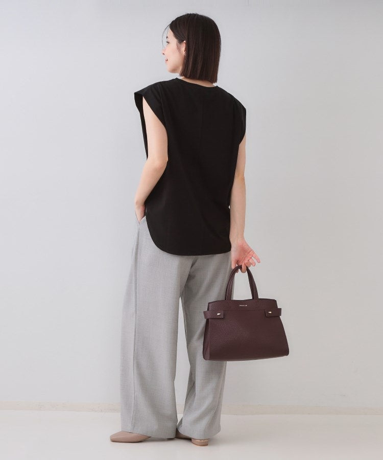 オペーク ドット クリップ OPAQUE.CLIP ボクシーノースリーブカットソー【洗濯機洗い可】 （カーキ(027)） カーキ(027)