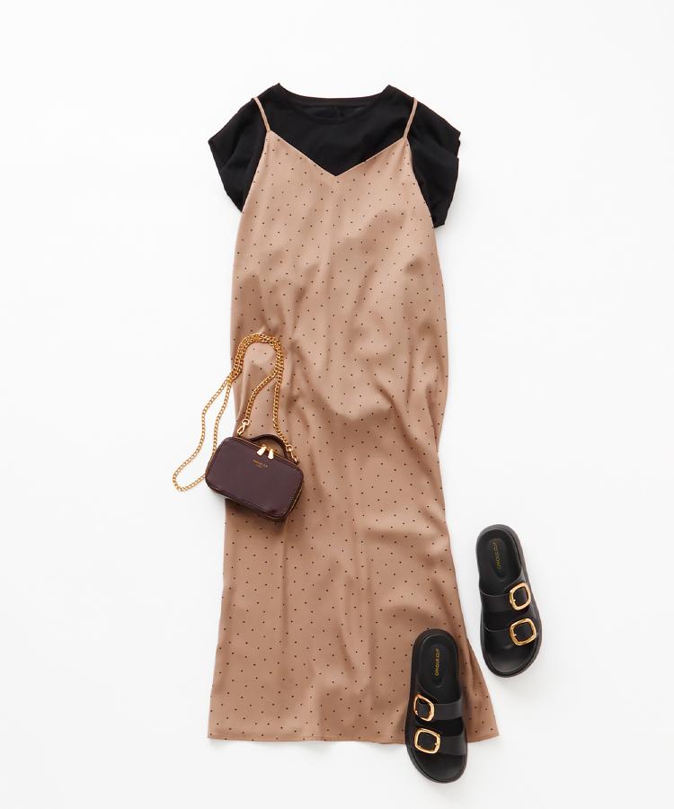 オペーク ドット クリップ OPAQUE.CLIP ボクシーノースリーブカットソー【洗濯機洗い可】 （カーキ(027)） カーキ(027)