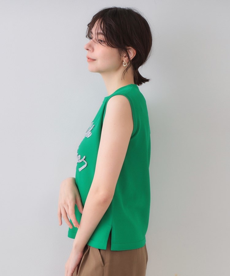 オペーク ドット クリップ OPAQUE.CLIP ラメテープロゴニット【洗濯機洗い可／抗ピル】 （ブラック(019)） ブラック(019)