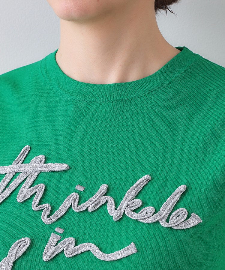 オペーク ドット クリップ OPAQUE.CLIP ラメテープロゴニット【洗濯機洗い可／抗ピル】 （ブラック(019)） ブラック(019)