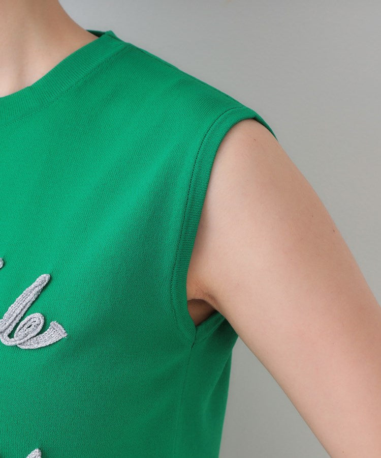 オペーク ドット クリップ OPAQUE.CLIP ラメテープロゴニット【洗濯機洗い可／抗ピル】 （ブラック(019)） ブラック(019)