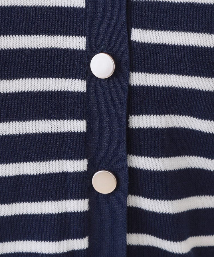 オペーク ドット クリップ OPAQUE.CLIP セーラーカラーボーダーニット【洗濯機洗い可】 （ボルドー(364)） ボルドー(364)