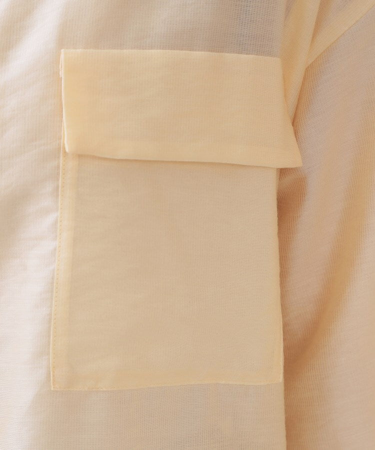 オペーク ドット クリップ OPAQUE.CLIP シアーダブルポケットシャツ【洗濯機洗い可】 （ラベンダー(080)） ラベンダー(080)