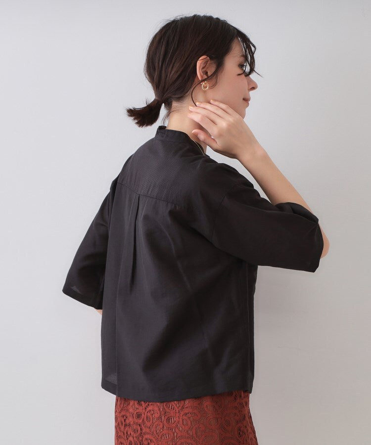 オペーク ドット クリップ OPAQUE.CLIP シアーダブルポケットシャツ【洗濯機洗い可】 （ラベンダー(080)） ラベンダー(080)