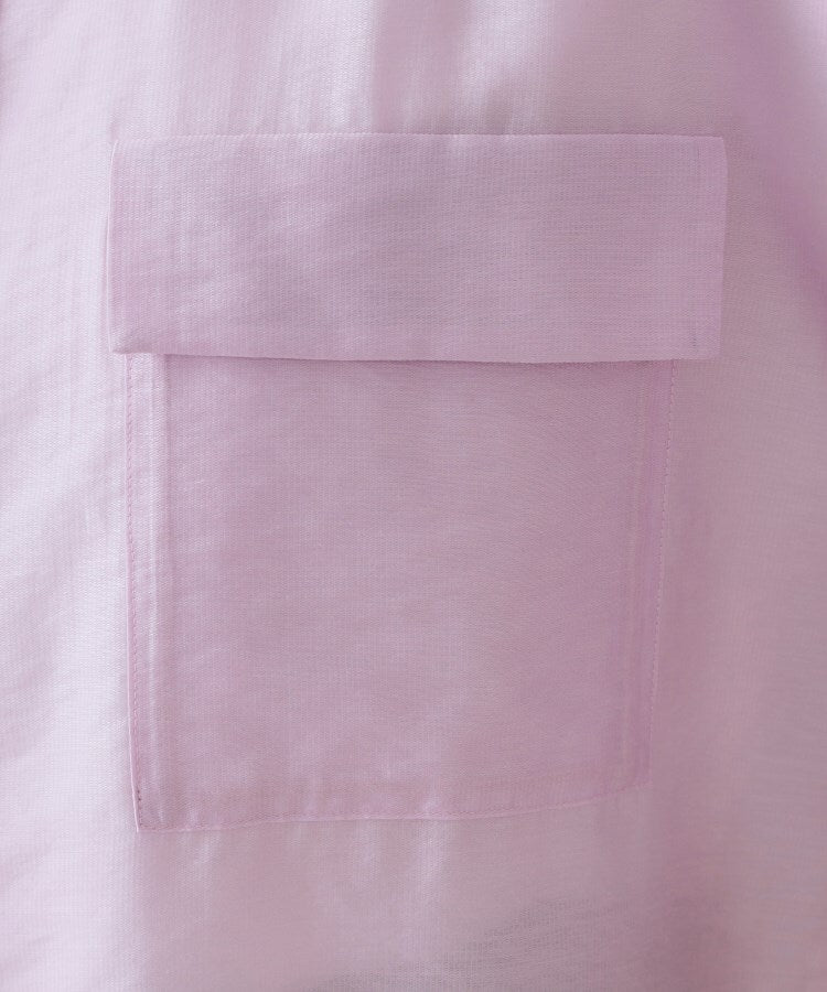 オペーク ドット クリップ OPAQUE.CLIP シアーダブルポケットシャツ【洗濯機洗い可】 （ラベンダー(080)） ラベンダー(080)