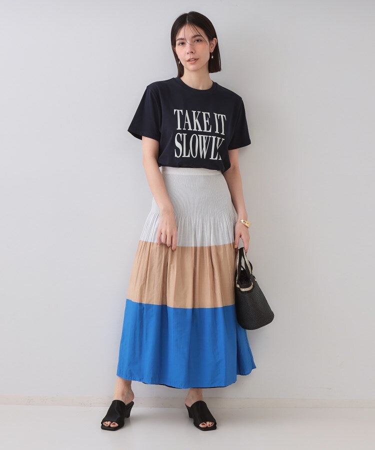 オペーク ドット クリップ OPAQUE.CLIP ロゴプリントTシャツ【洗濯機洗い可】 （ホワイト(001)） ホワイト(001)