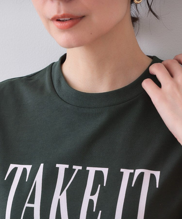 オペーク ドット クリップ OPAQUE.CLIP ロゴプリントTシャツ【洗濯機洗い可】 （ホワイト(001)） ホワイト(001)