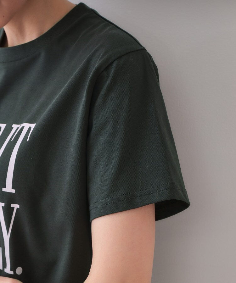 オペーク ドット クリップ OPAQUE.CLIP ロゴプリントTシャツ【洗濯機洗い可】 （ホワイト(001)） ホワイト(001)