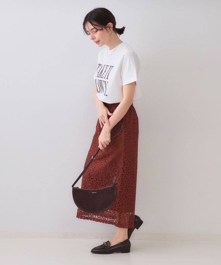 オペーク ドット クリップ OPAQUE.CLIP ロゴプリントTシャツ【洗濯機洗い可】 （ネイビー(094)） ネイビー(094)