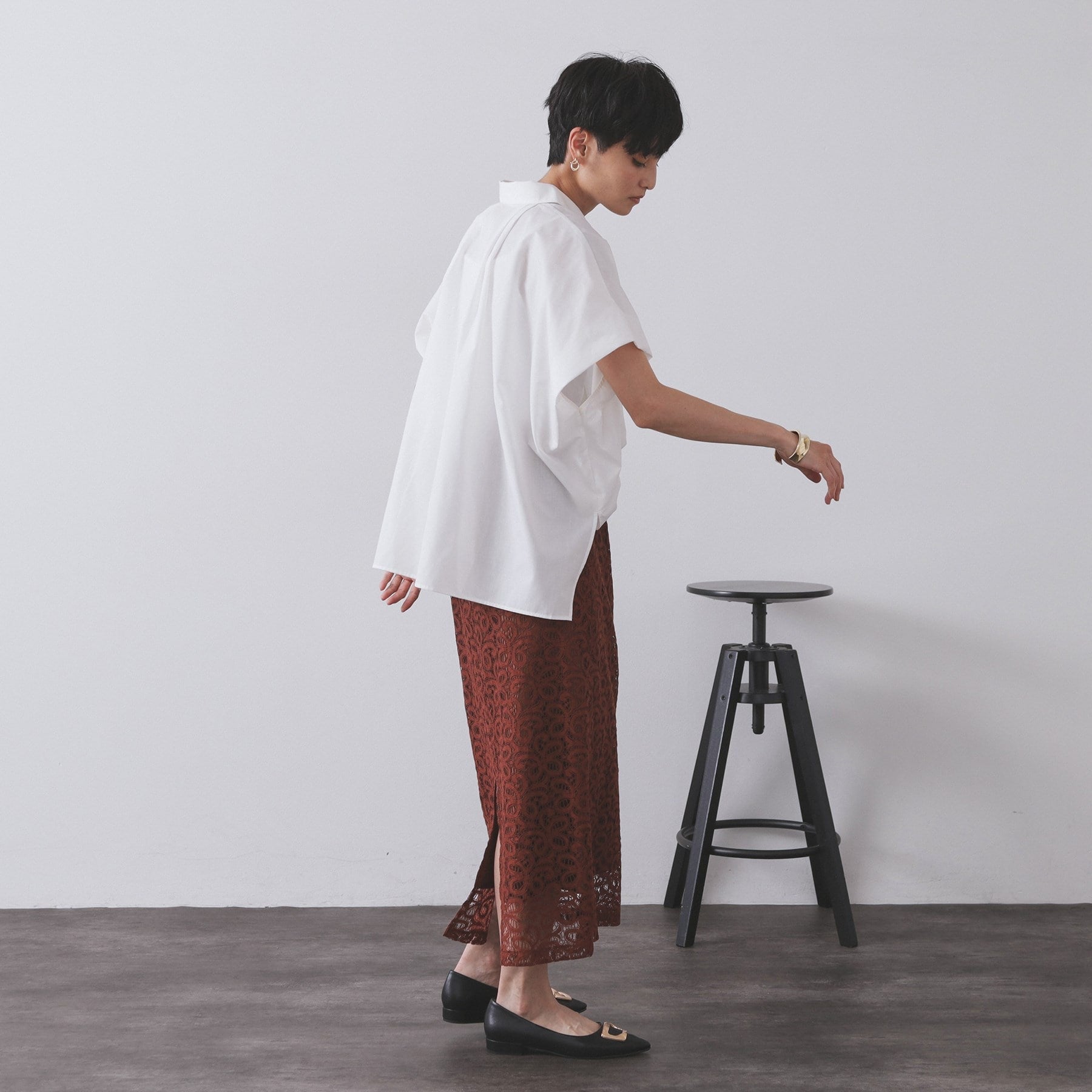 オペーク ドット クリップ OPAQUE.CLIP リラクシーシャツ【洗濯機洗い可】 （ホワイト(001)） ホワイト(001)