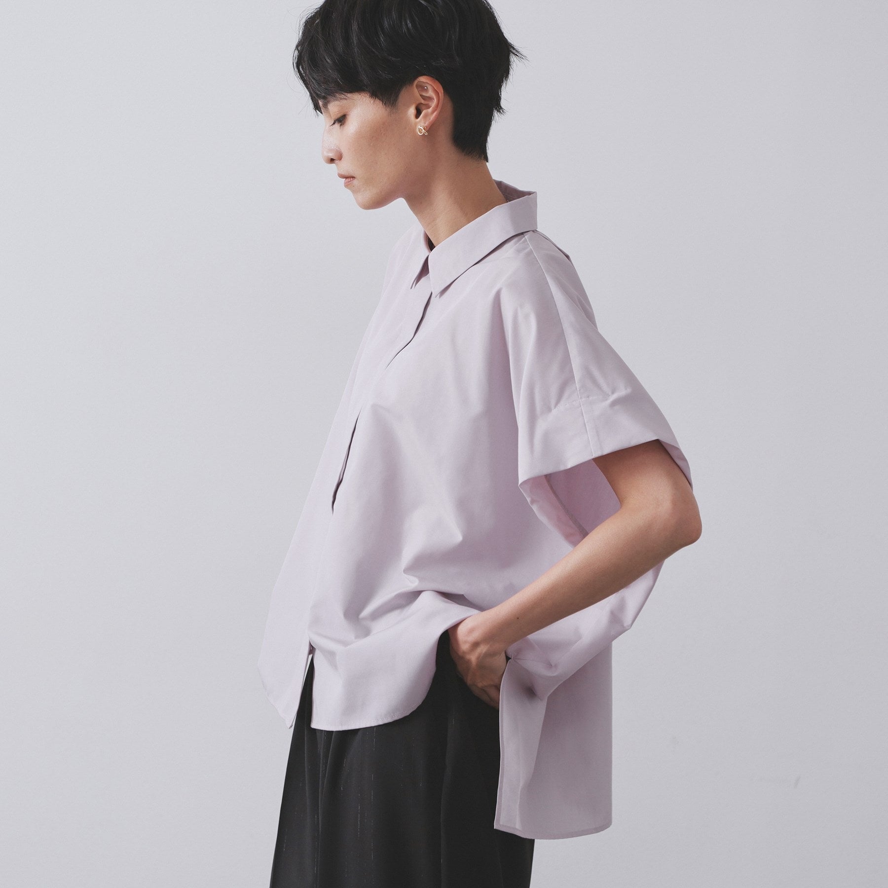 オペーク ドット クリップ OPAQUE.CLIP リラクシーシャツ【洗濯機洗い可】 （ホワイト(001)） ホワイト(001)