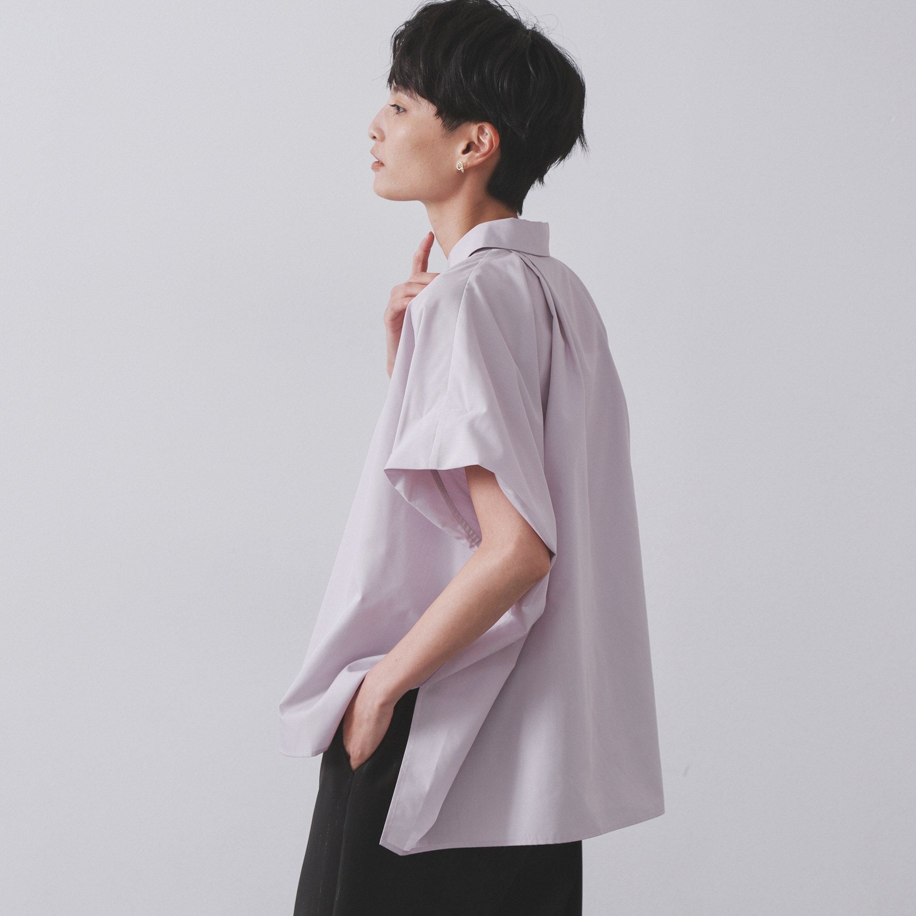 オペーク ドット クリップ OPAQUE.CLIP リラクシーシャツ【洗濯機洗い可】 （ホワイト(001)） ホワイト(001)