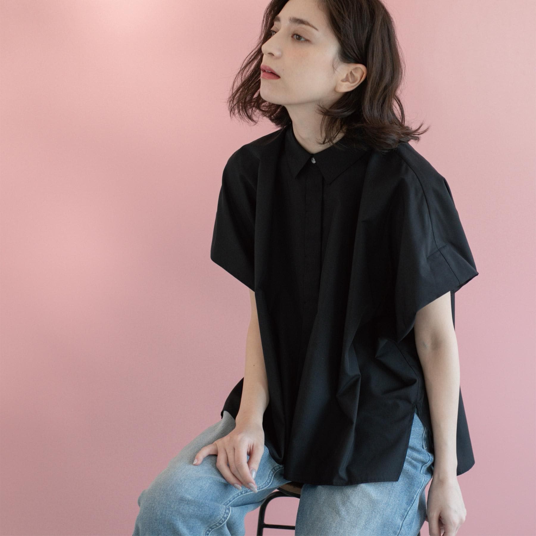 オペーク ドット クリップ OPAQUE.CLIP リラクシーシャツ【洗濯機洗い可】 （ホワイト(001)） ホワイト(001)