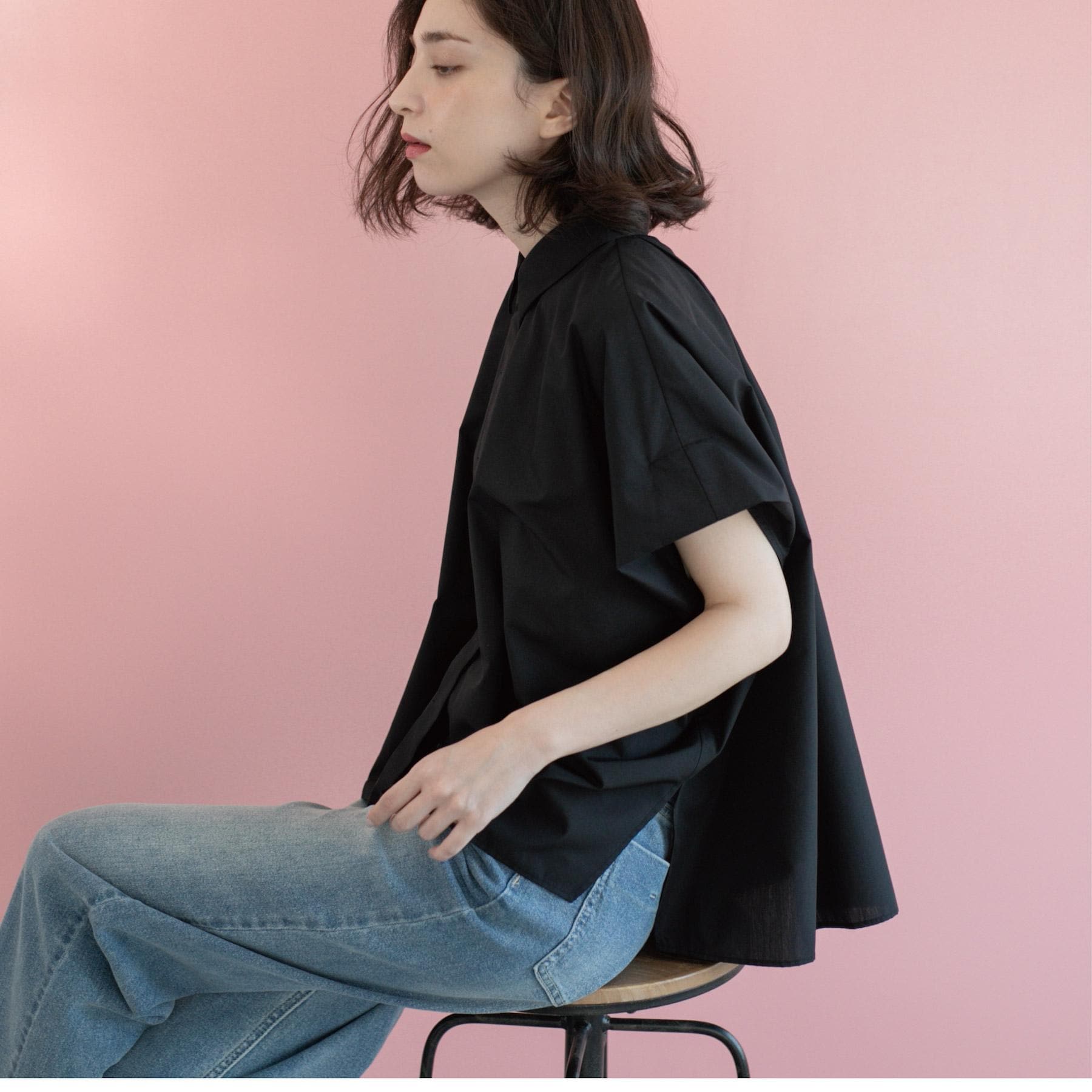 オペーク ドット クリップ OPAQUE.CLIP リラクシーシャツ【洗濯機洗い可】 （ホワイト(001)） ホワイト(001)