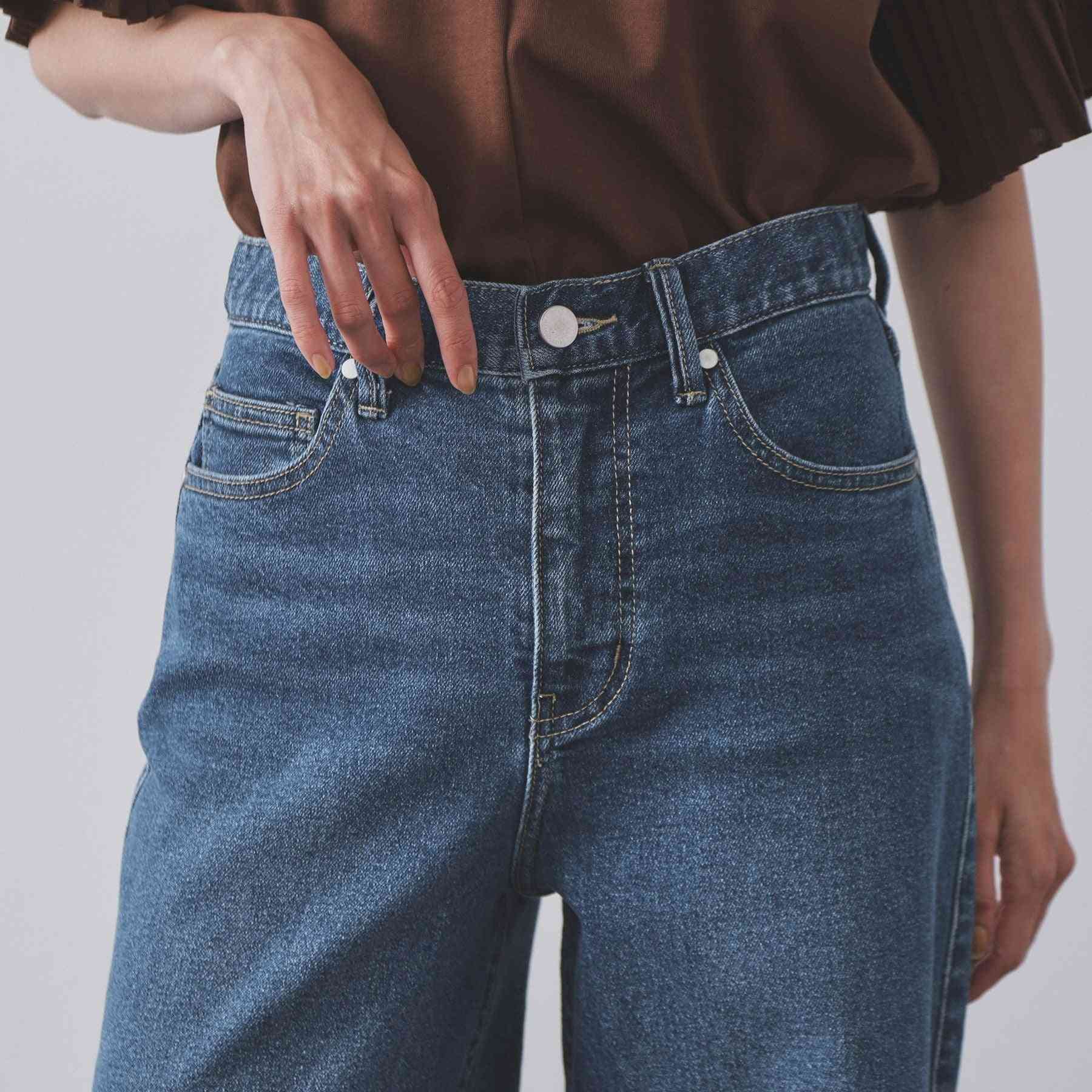 オペーク ドット クリップ OPAQUE.CLIP ストレッチバギーデニム【洗濯機洗い可】 （スミクロ(018)） スミクロ(018)