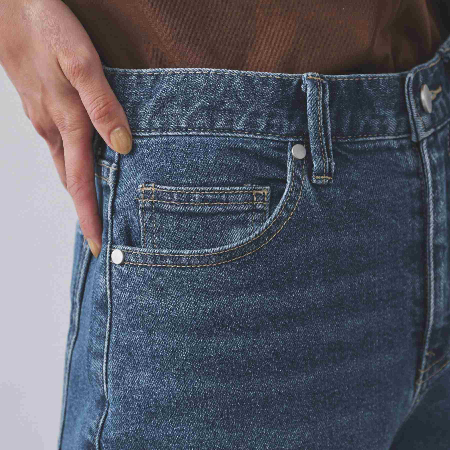 オペーク ドット クリップ OPAQUE.CLIP ストレッチバギーデニム【洗濯機洗い可】 （スミクロ(018)） スミクロ(018)