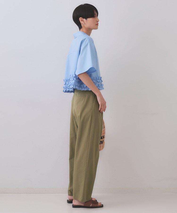 オペーク ドット クリップ OPAQUE.CLIP カーブタックパンツ【洗濯機洗い可】 （カーキ(027)） カーキ(027)