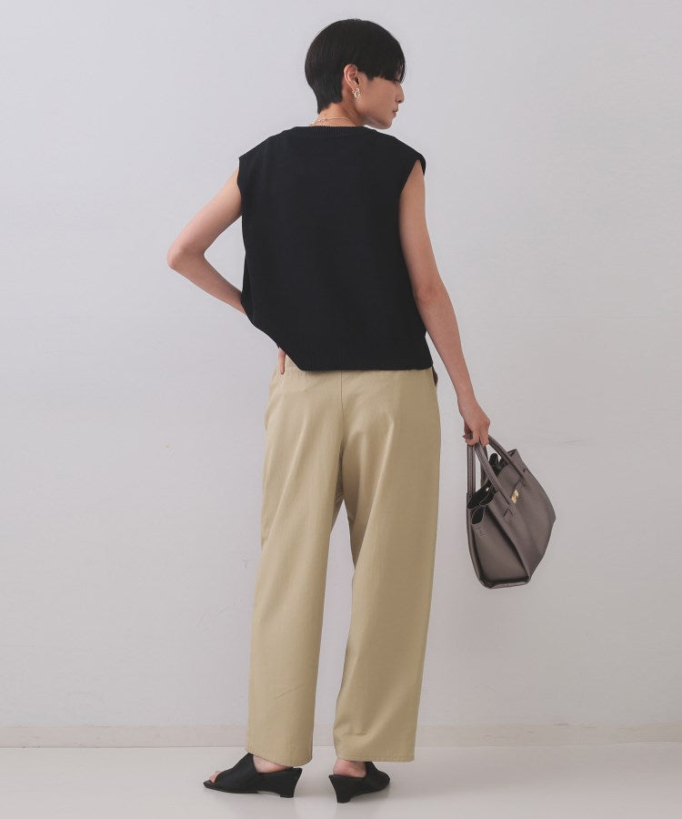 オペーク ドット クリップ OPAQUE.CLIP カーブタックパンツ【洗濯機洗い可】 （カーキ(027)） カーキ(027)