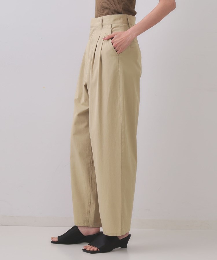 オペーク ドット クリップ OPAQUE.CLIP カーブタックパンツ【洗濯機洗い可】 （カーキ(027)） カーキ(027)