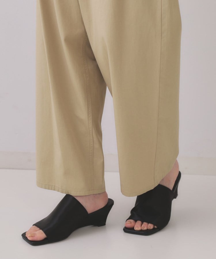 オペーク ドット クリップ OPAQUE.CLIP カーブタックパンツ【洗濯機洗い可】 （カーキ(027)） カーキ(027)