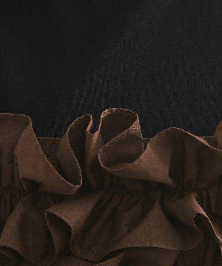 オペーク ドット クリップ OPAQUE.CLIP 《ツインセット》フリルキャミビスチェ×フレンチスリーブカットソー【洗濯機洗い可】 （ホワイト(001)） ホワイト(001)