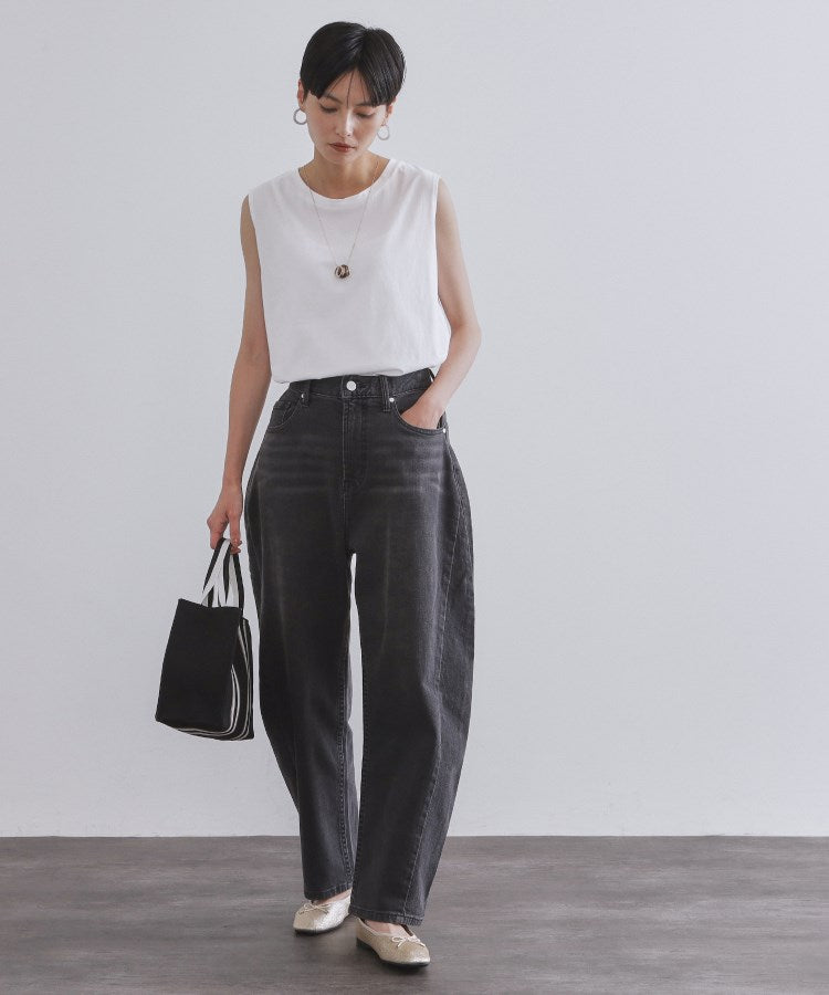 オペーク ドット クリップ OPAQUE.CLIP 《ツインセット》フリルキャミビスチェ×フレンチスリーブカットソー【洗濯機洗い可】 （ホワイト(001)） ホワイト(001)