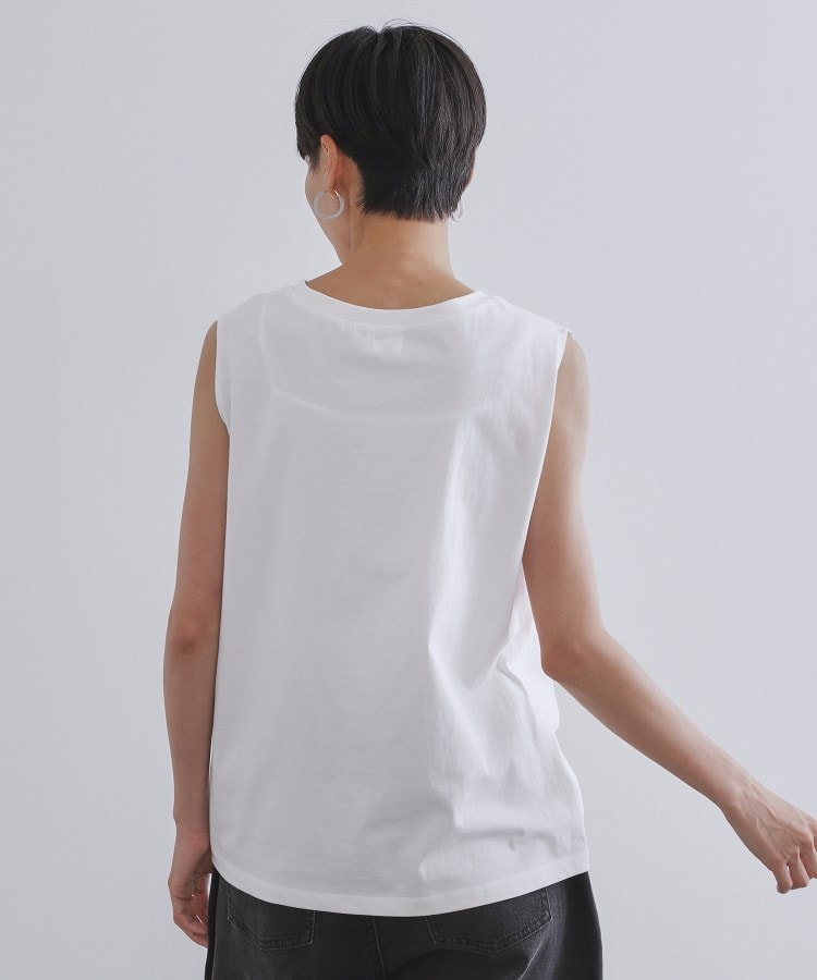 オペーク ドット クリップ OPAQUE.CLIP 《ツインセット》フリルキャミビスチェ×フレンチスリーブカットソー【洗濯機洗い可】 （ホワイト(001)） ホワイト(001)