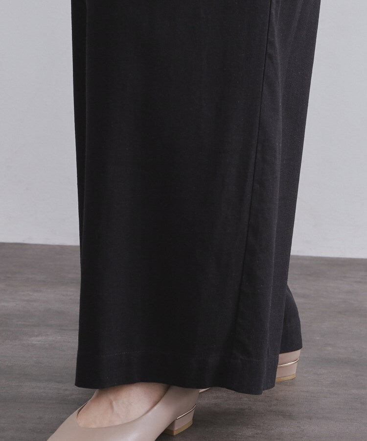 オペーク ドット クリップ OPAQUE.CLIP 麻混ベルト付きオールインワン【洗濯機洗い可】 （ブラウン(043)） ブラウン(043)