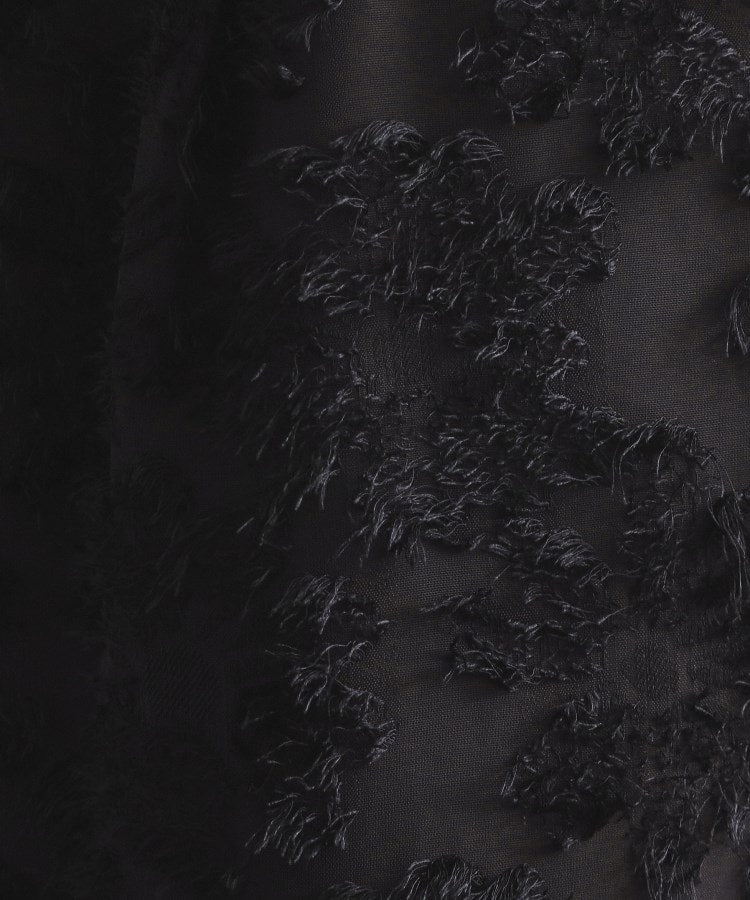 オペーク ドット クリップ OPAQUE.CLIP フリンジジャカードイージーパンツ【洗濯機洗い可】 （ブラック(019)） ブラック(019)