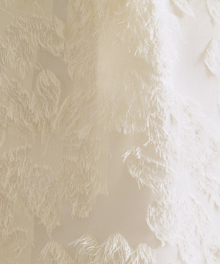 オペーク ドット クリップ OPAQUE.CLIP フリンジジャカードイージーパンツ【洗濯機洗い可】 （ブラック(019)） ブラック(019)